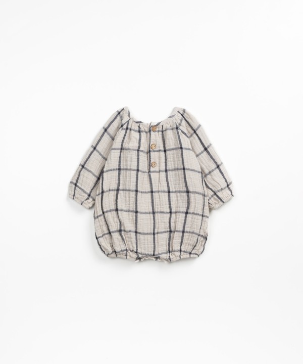 Woven jumpsuit in organic cotton 