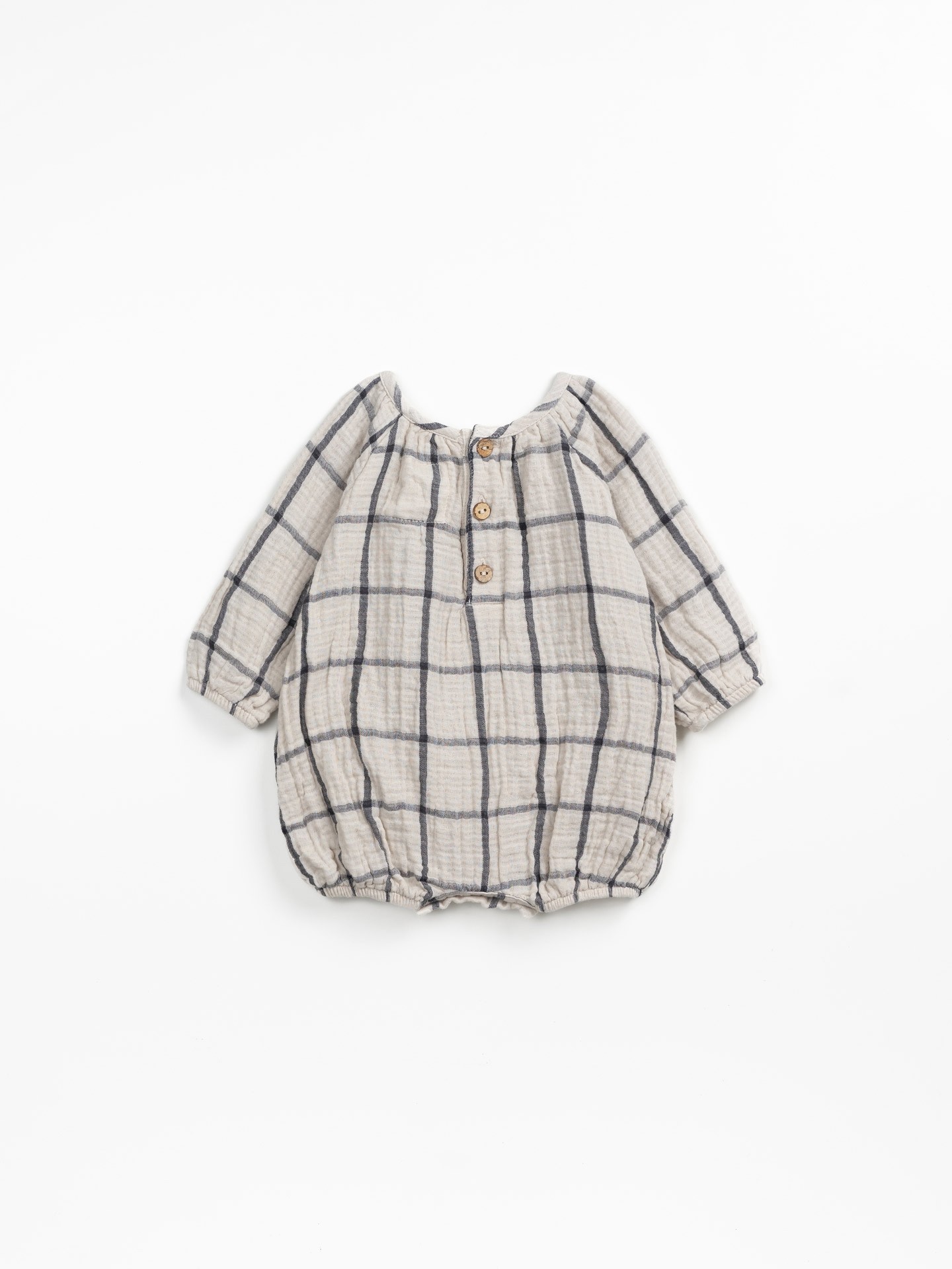 Woven jumpsuit in organic cotton