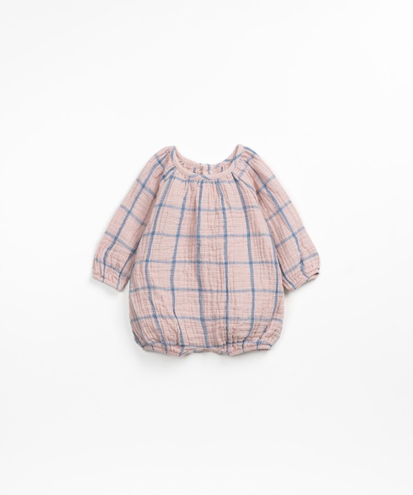 Woven jumpsuit in organic cotton 