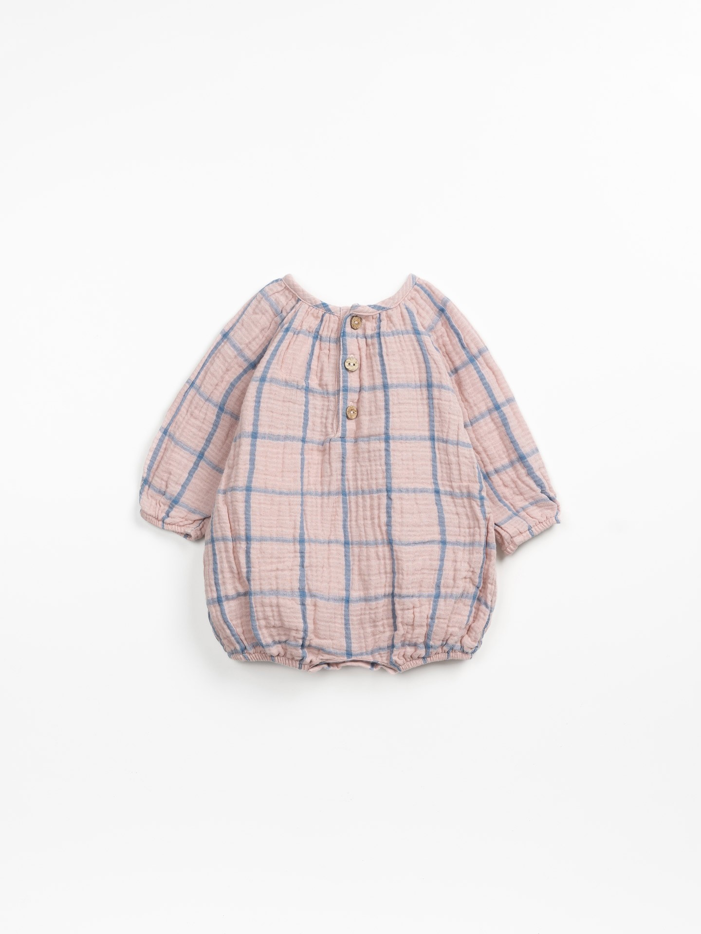 Woven jumpsuit in organic cotton