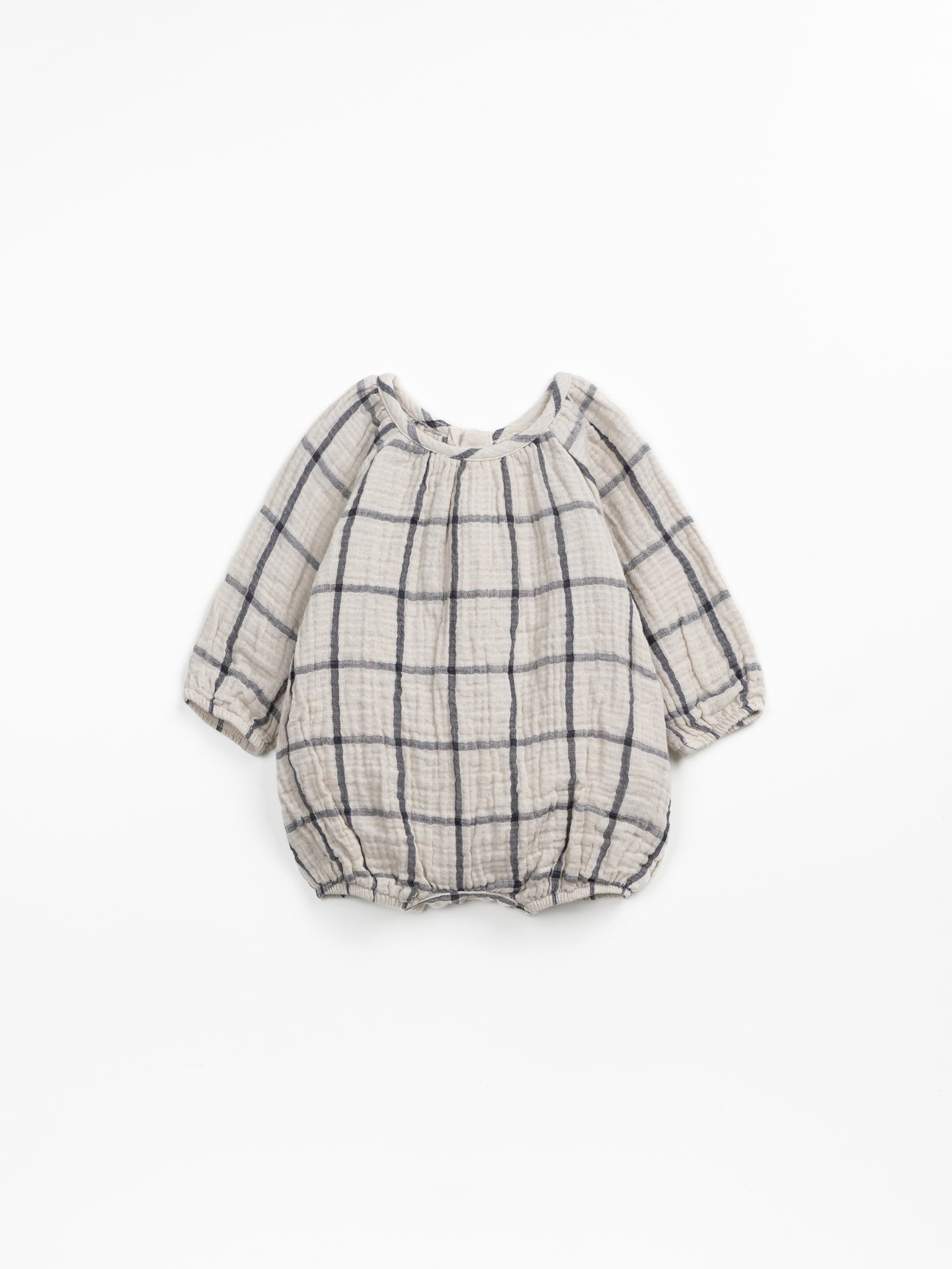 Woven jumpsuit in organic cotton