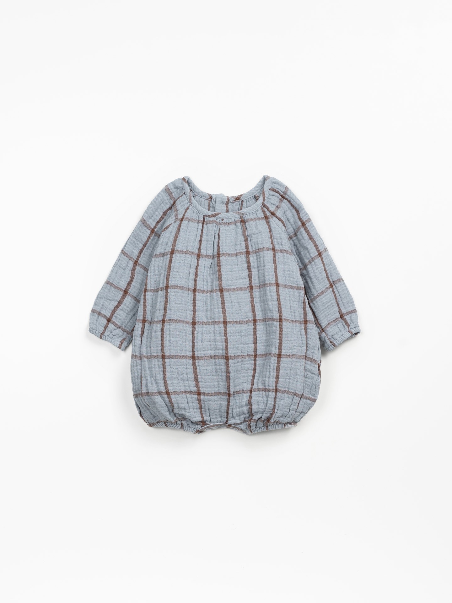 Woven jumpsuit in organic cotton