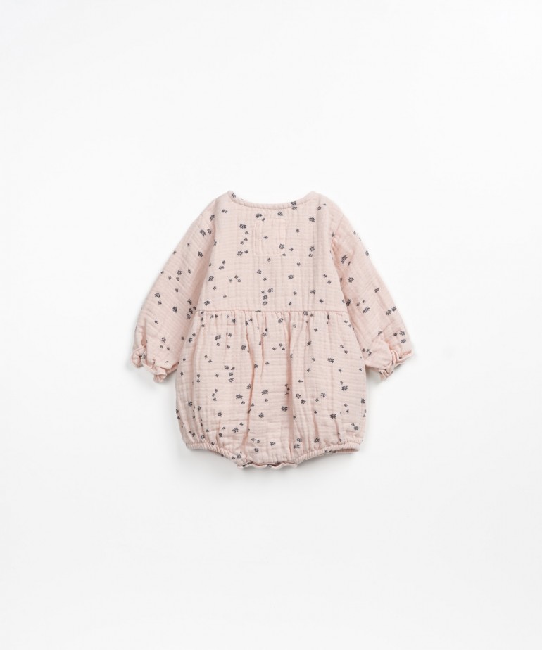 Tutona in tessuto con stampa fiori