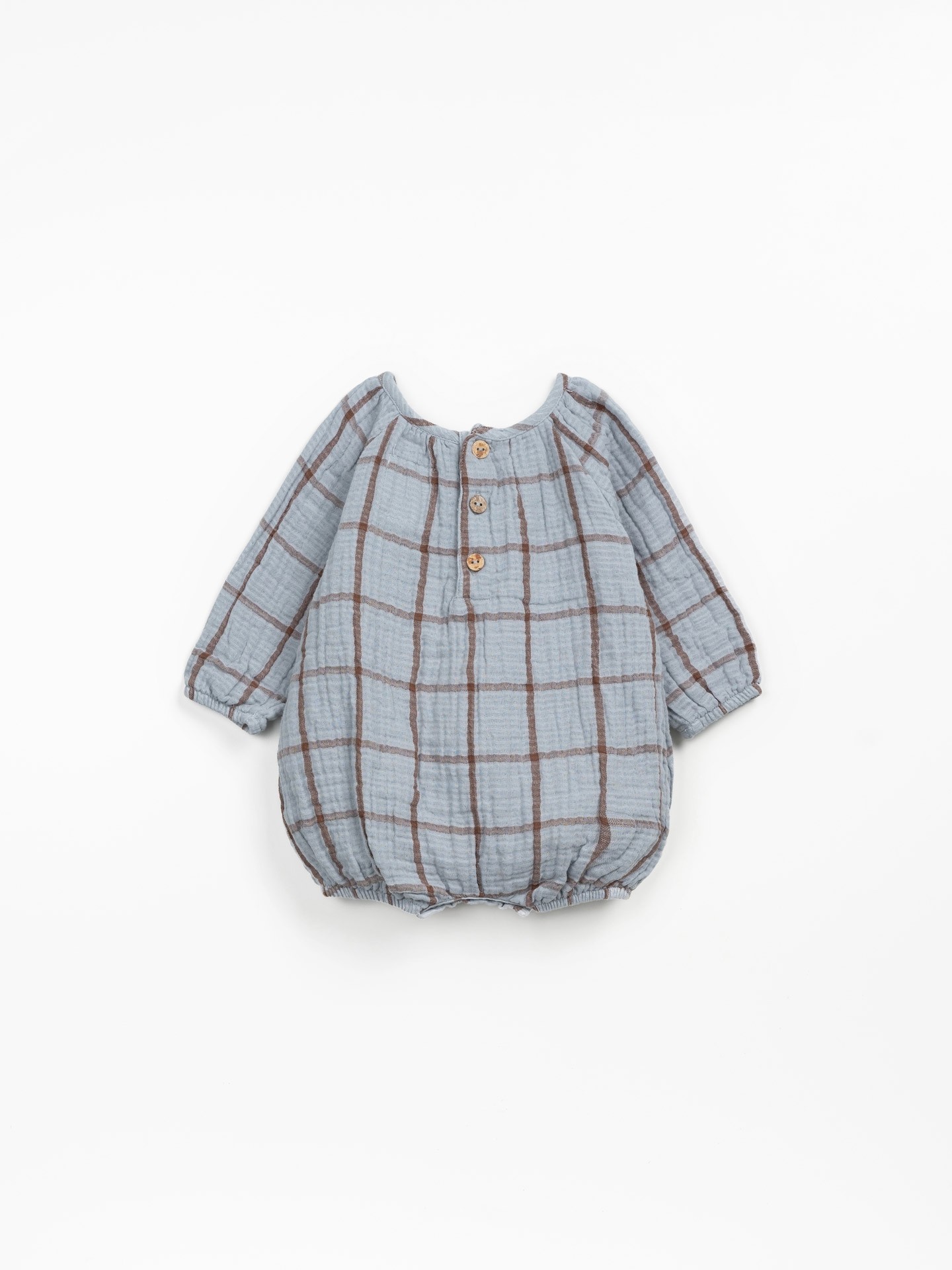 Woven jumpsuit in organic cotton