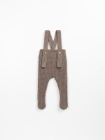 Knitted jumpsuit in a mixture of cotton and wool