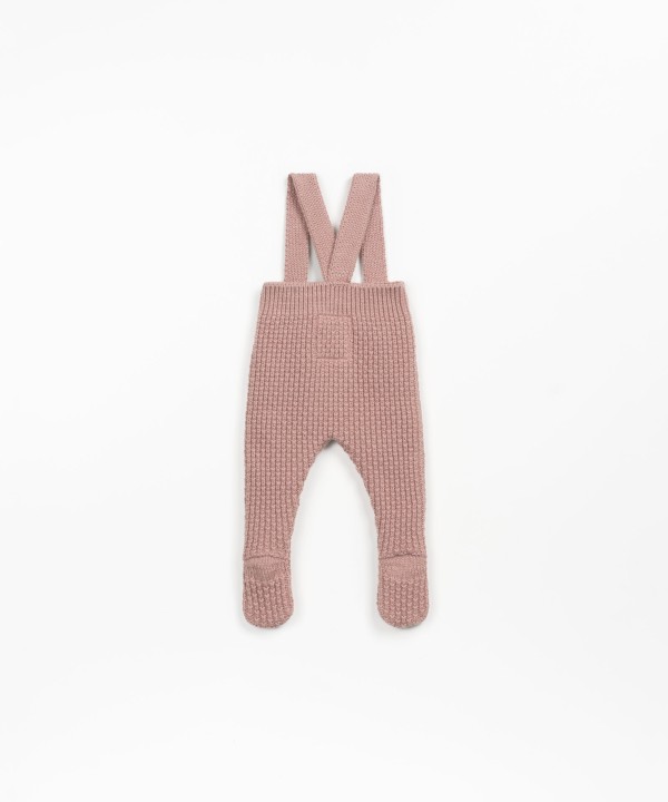 Knitted jumpsuit in a mixture of cotton and wool