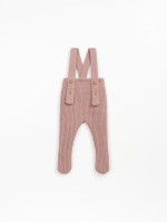 Knitted jumpsuit in a mixture of cotton and wool