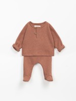 Sweater and pants set with Re(Play) yarn