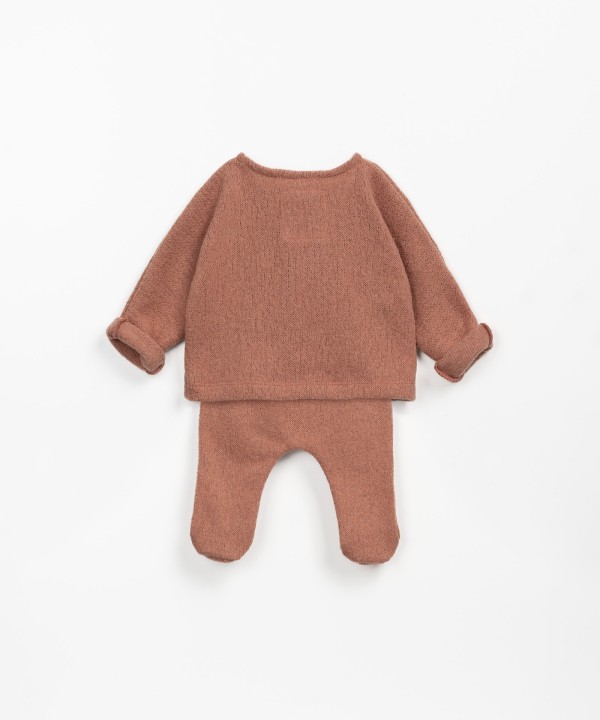 Sweater and pants set with Re(Play) yarn