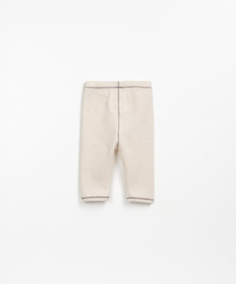 Pantaloni di maglina con trama