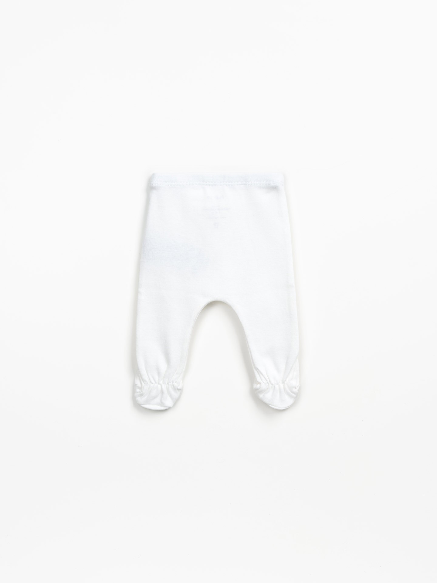 Leggings tinta unita con piedino