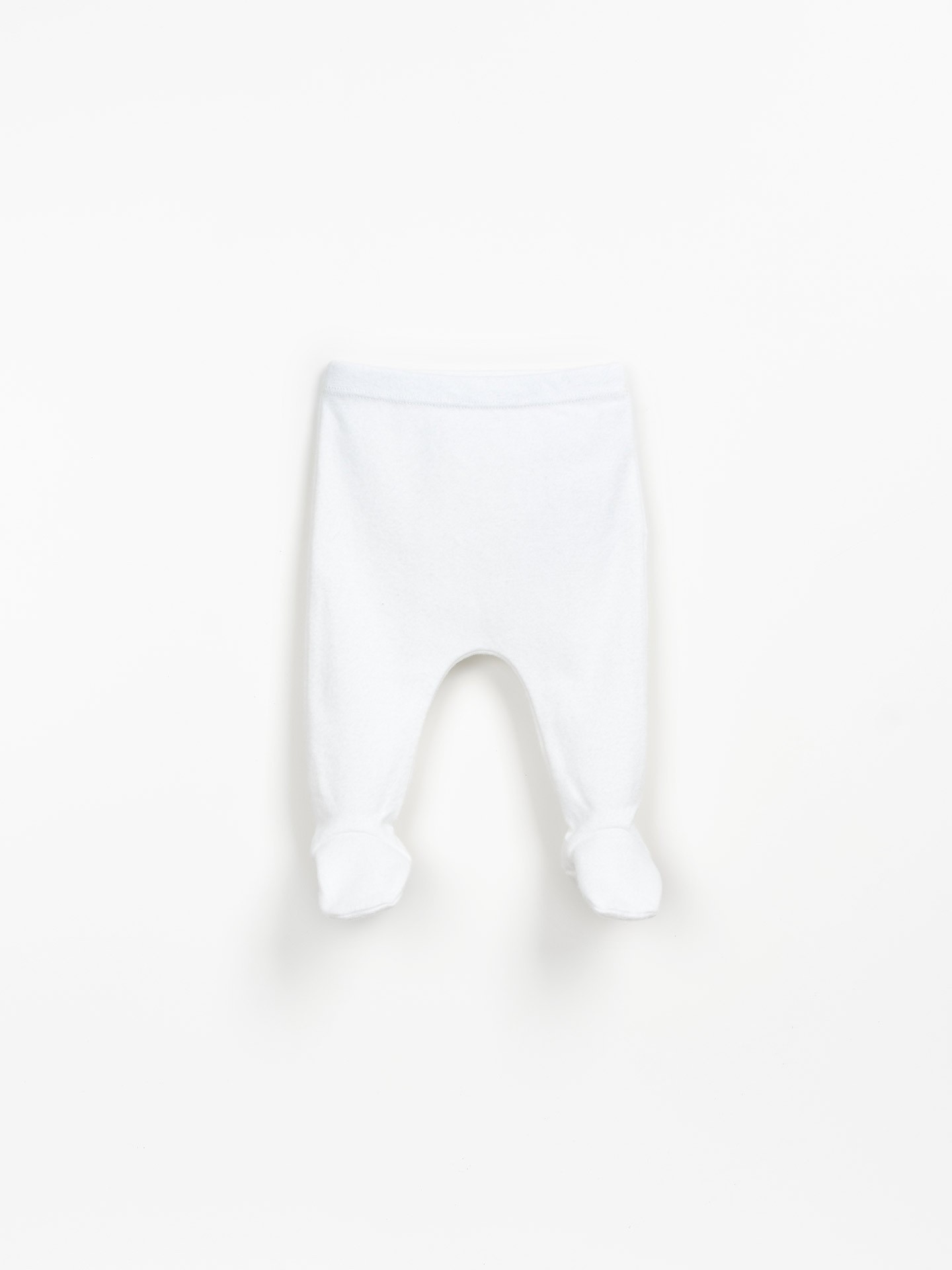 Leggings tinta unita con piedino