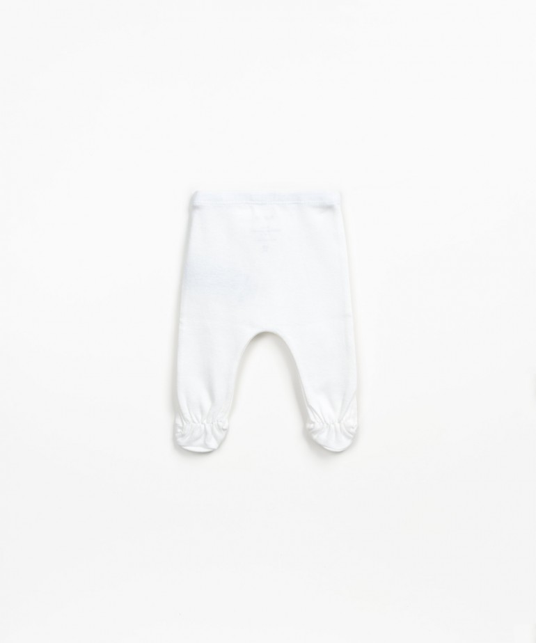 Leggings tinta unita con piedino