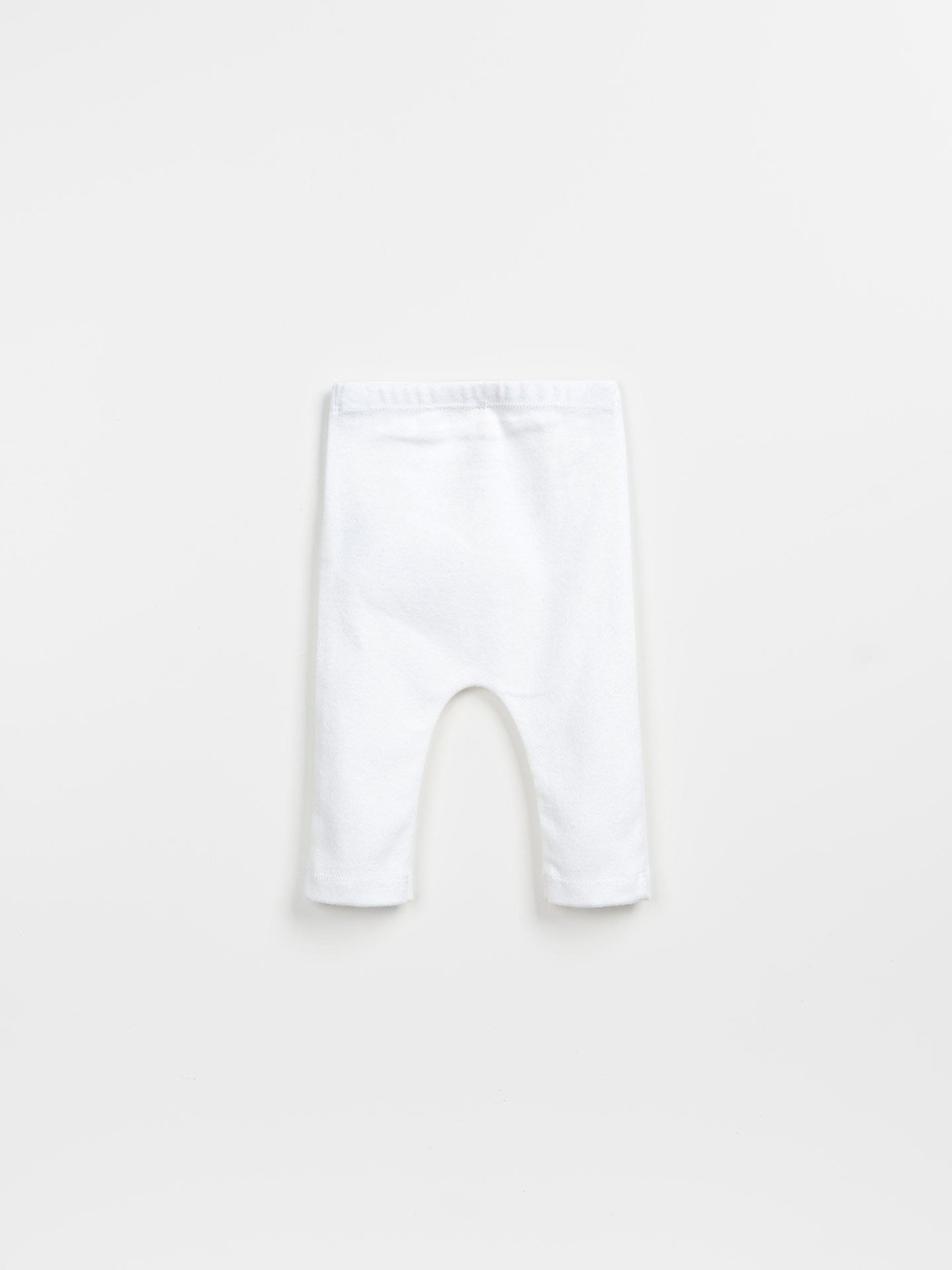 Leggings a tinta unita, in misto cotone biologico e cotone riciclato