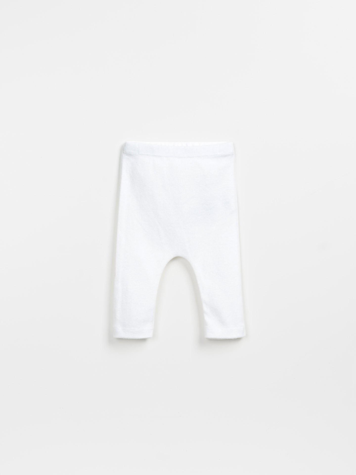 Leggings a tinta unita, in misto cotone biologico e cotone riciclato