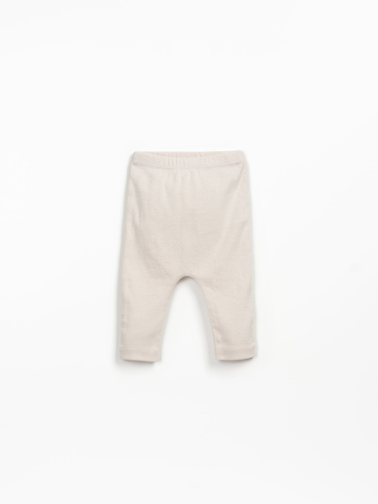 Leggings a tinta unita, in misto cotone biologico e cotone riciclato