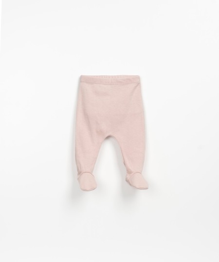 Leggings tinta unita con piedino