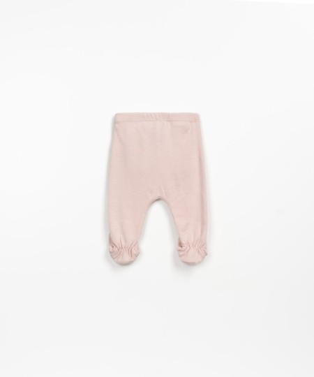 Leggings tinta unita con piedino