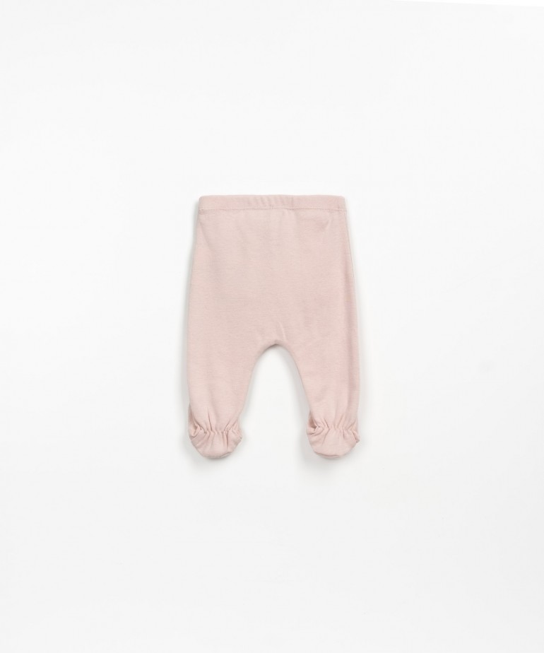 Leggings tinta unita con piedino