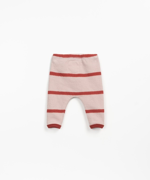 Striped jersey leggings