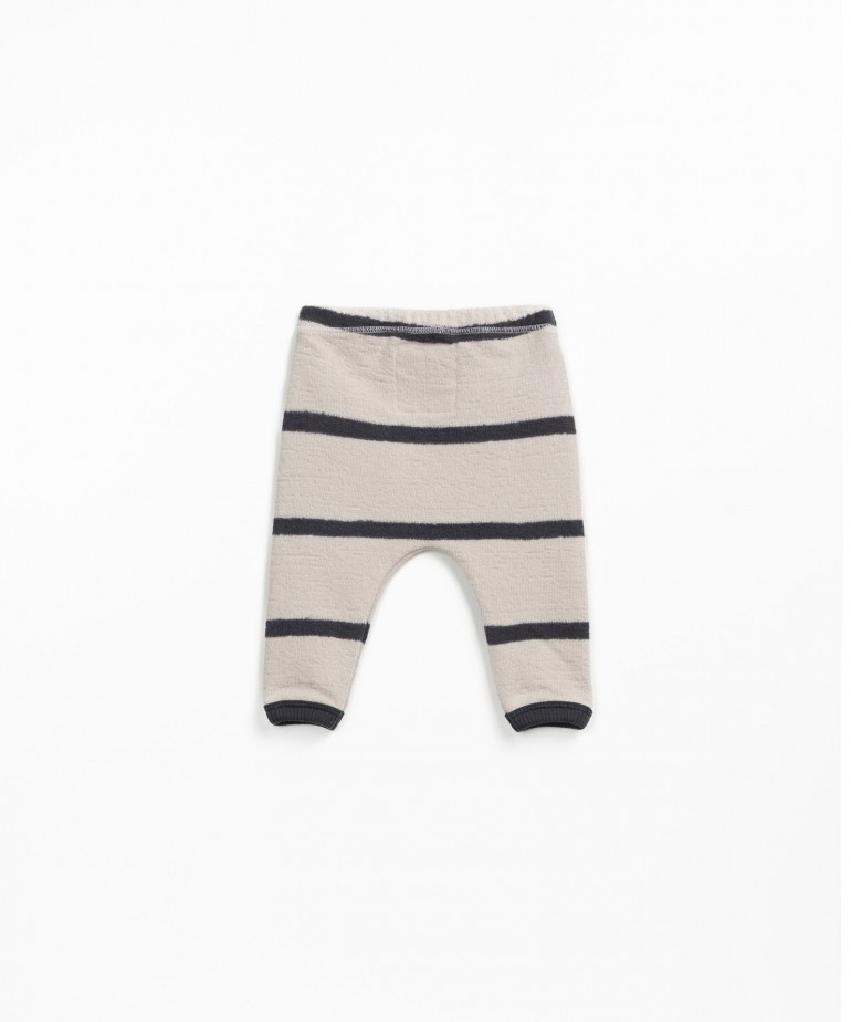 Pantaloni in maglia a righe
