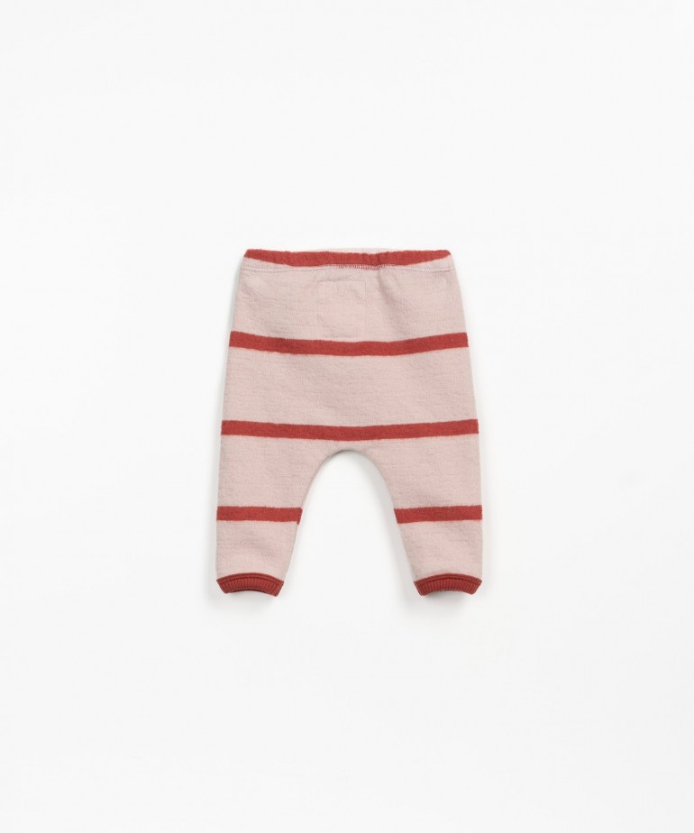 Pantaloni in maglia a righe