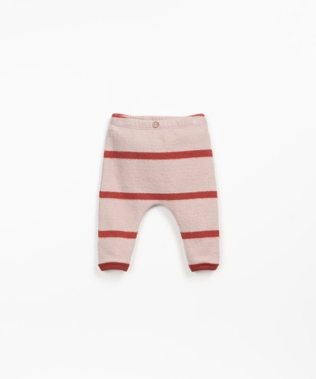 Striped jersey leggings