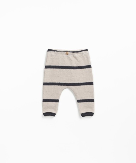 Striped jersey leggings