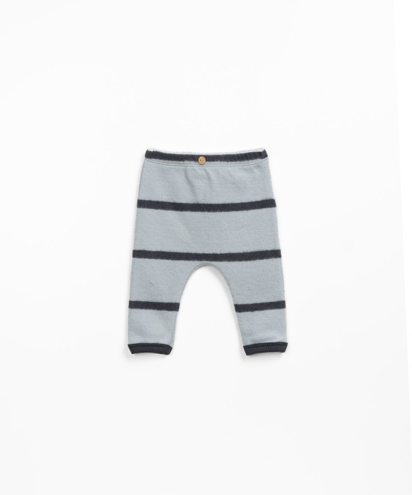 Striped jersey leggings