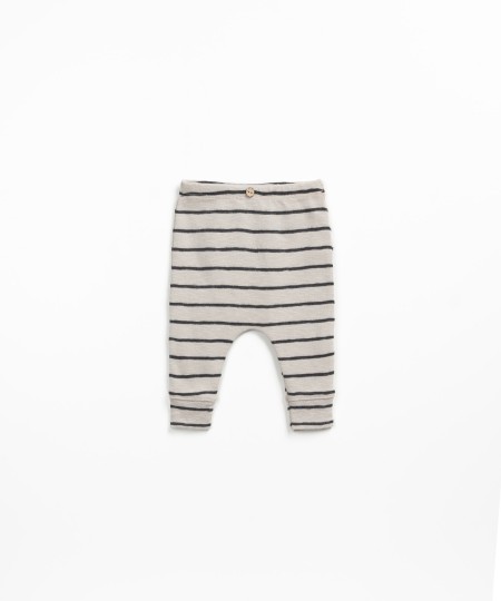 Leggings de malha �s riscas