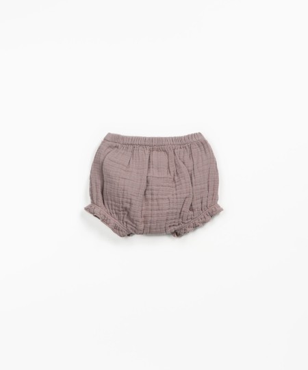 Pantaloncini in tessuto di cotone biologico