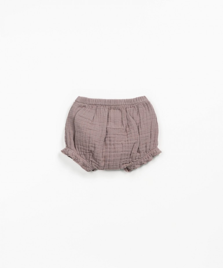 Pantaloncini in tessuto di cotone biologico