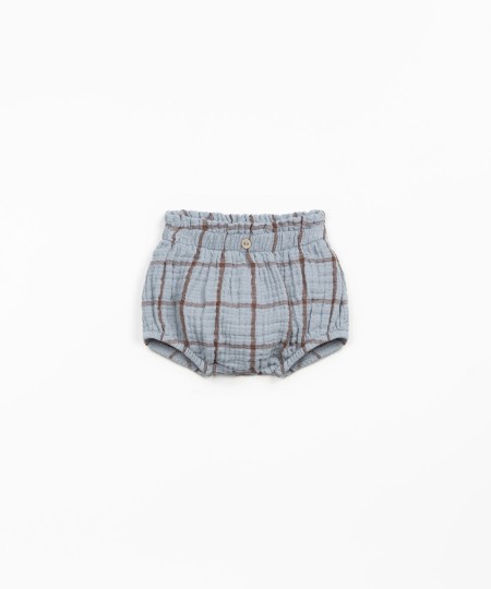 Pantal�n corto con estampado ajedrez