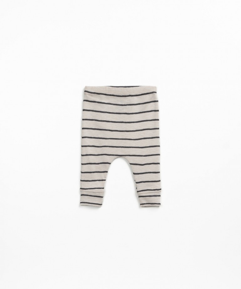 Leggings in maglia a righe