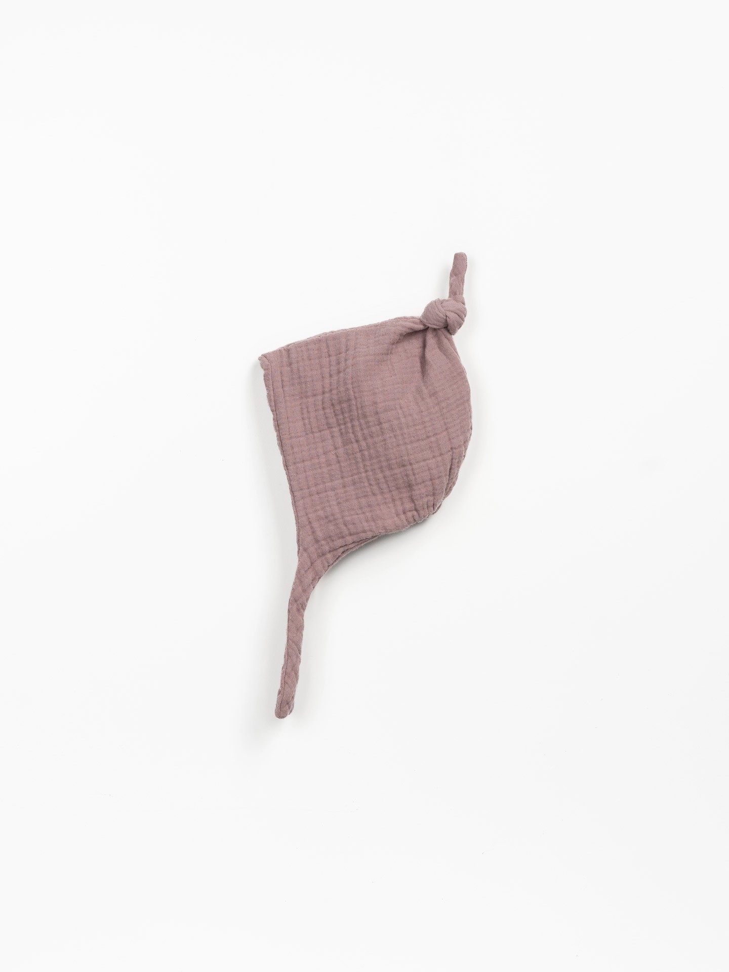 Woven beanie with ties