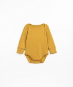 Ribbed bodysuit in organic cotton | Wooden Memories