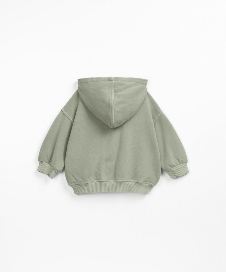 Felpa in misto cotone biologico e cotone