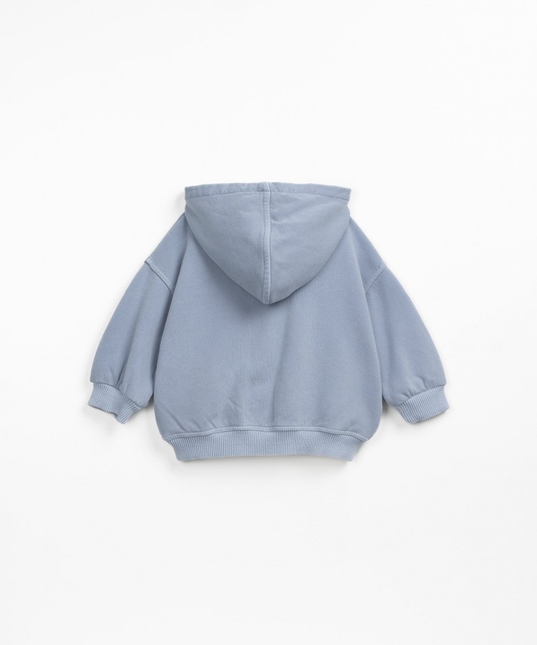 Felpa in misto cotone biologico e cotone