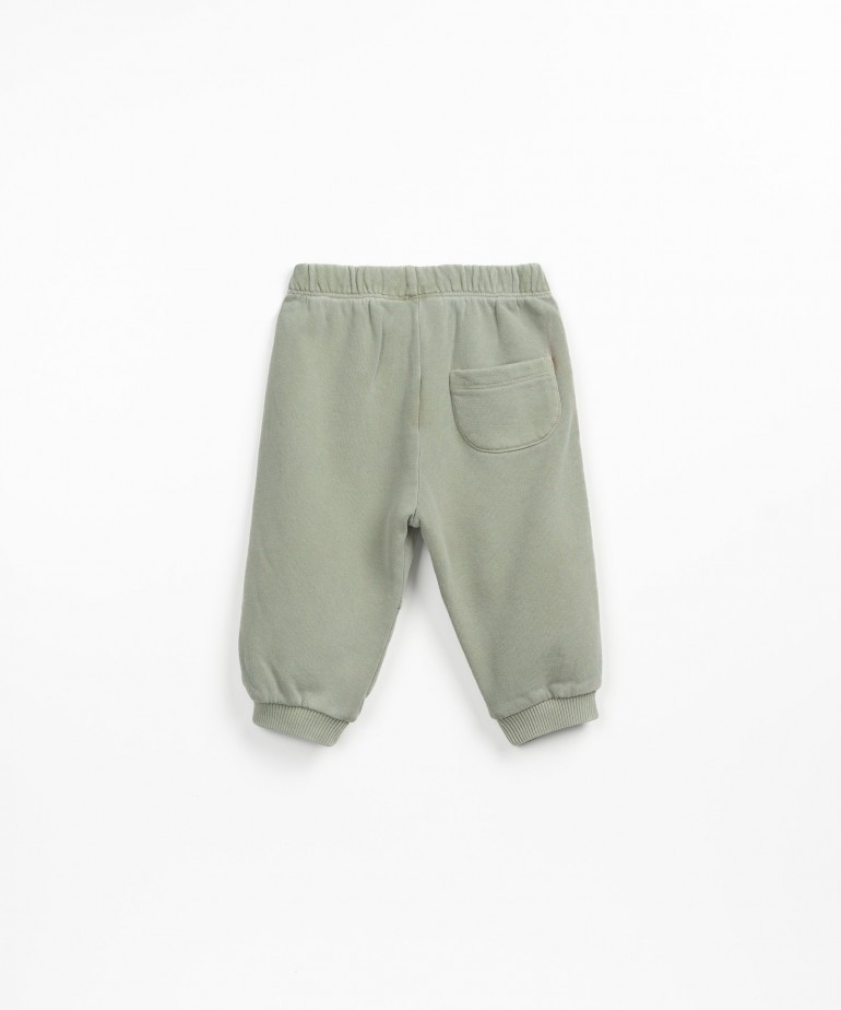 Pantaloni in misto cotone biologico e cotone