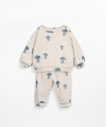 Pijama com mistura de algodo orgnico e algodo reciclado | Wooden Memories