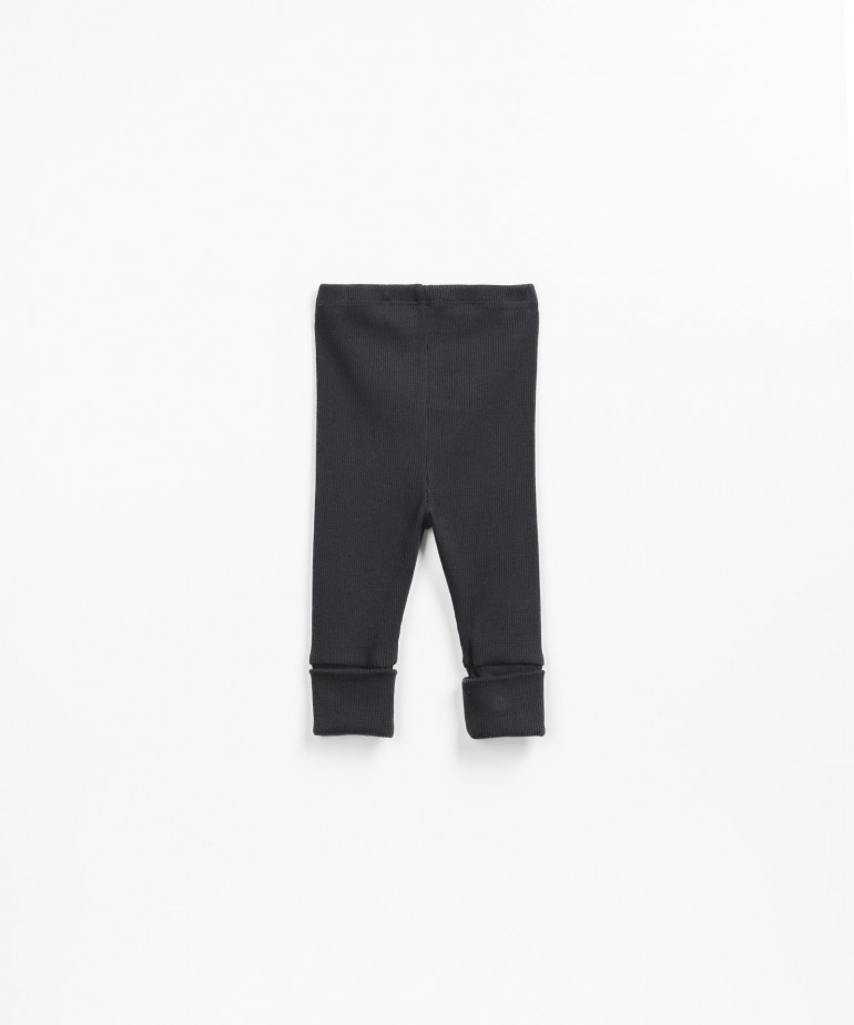 Leggings in cotone biologico con caviglie alte