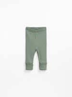 Leggings in organic cotton with high cuffs