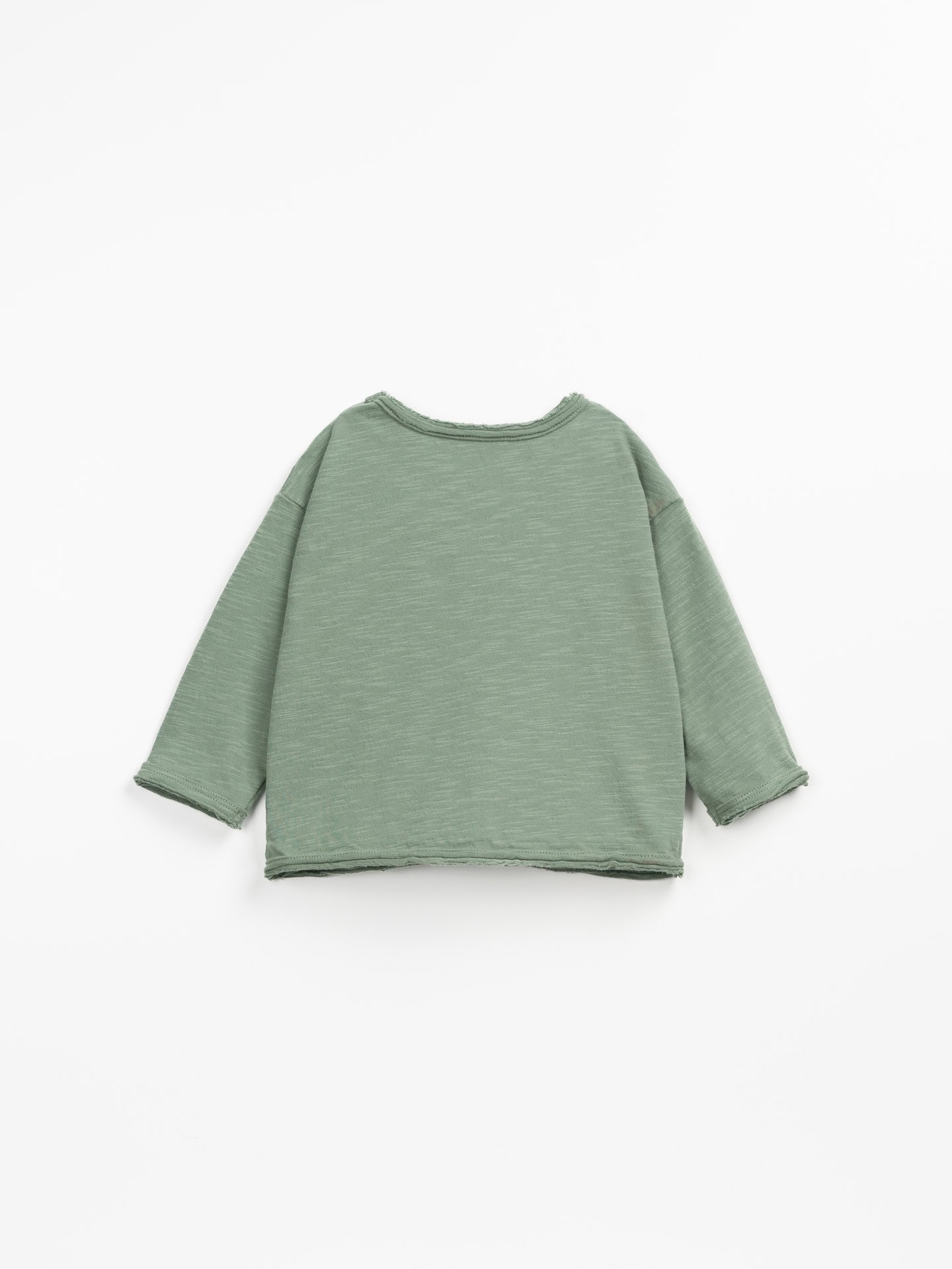 T-shirt em algodão orgânico com botões de coco