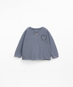 T-shirt avec un mlange de fibres recycles | Wooden Memories