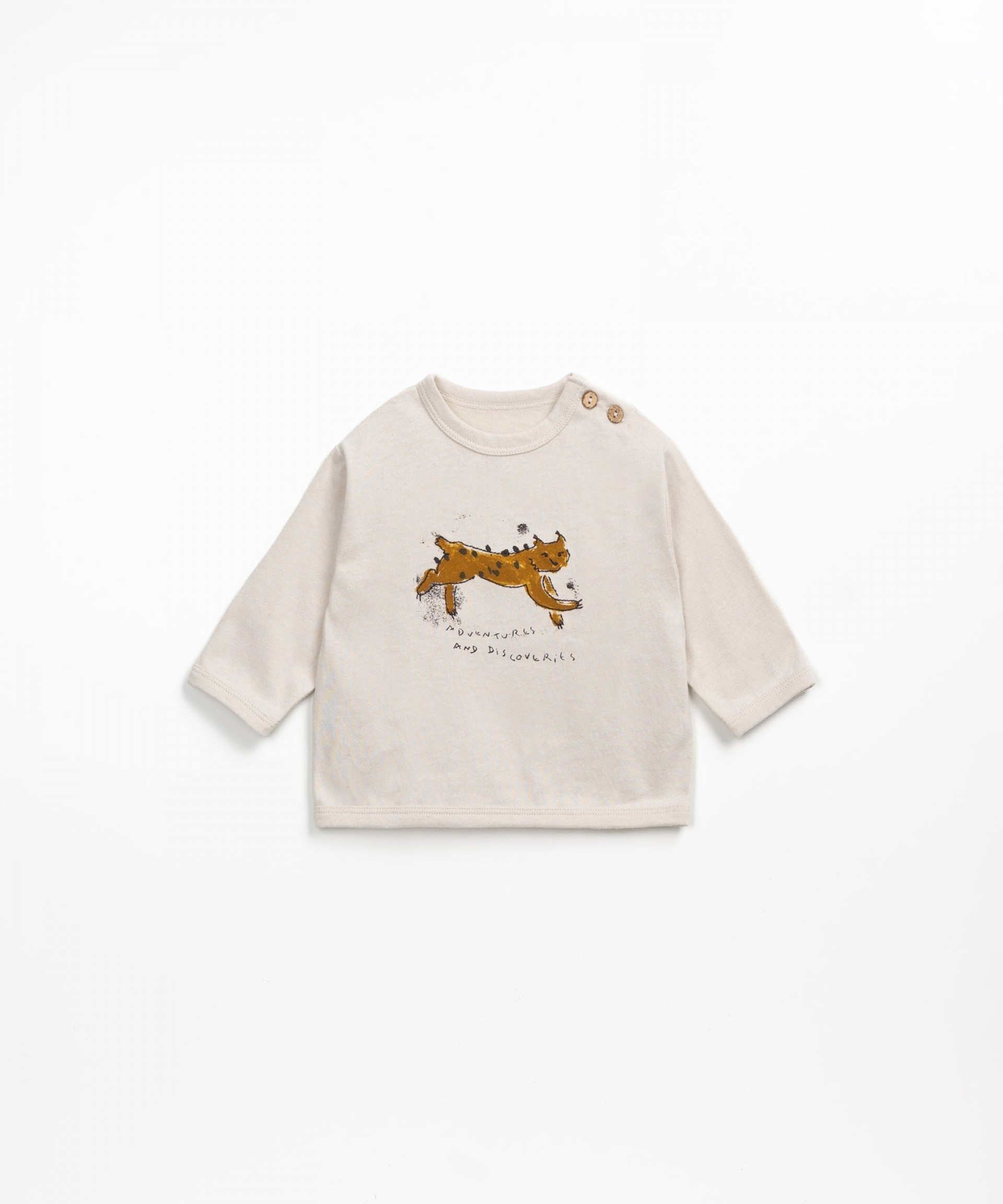 T-shirt in a mixture of natural fibers and recycled fibers | Wooden Memories