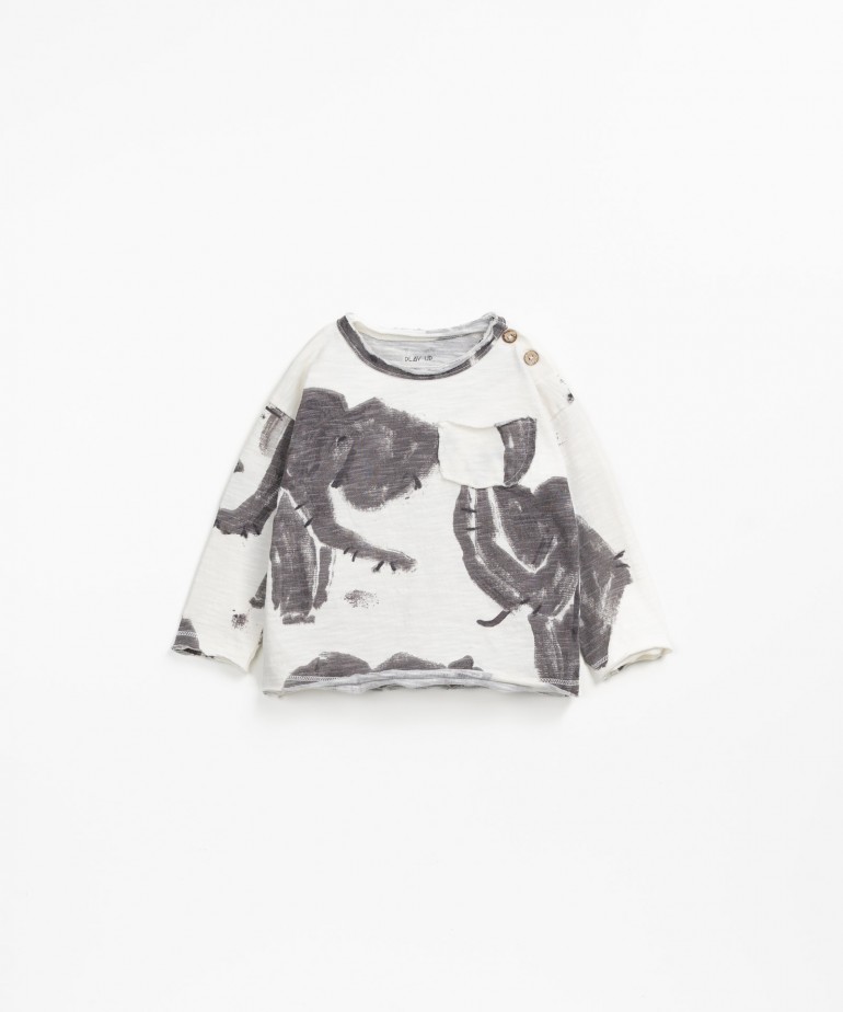 T-shirt avec imprim d?lphants