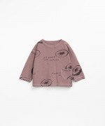 T-shirt de malha com estampado | Wooden Memories