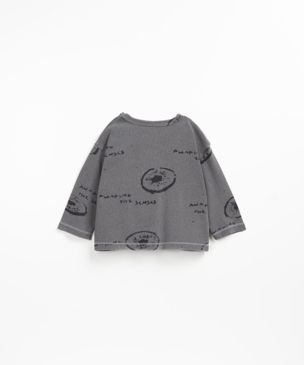 Jersey t-shirt in a mixture of recycled fibers