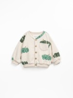 Camisa de punto con estampado de nubes