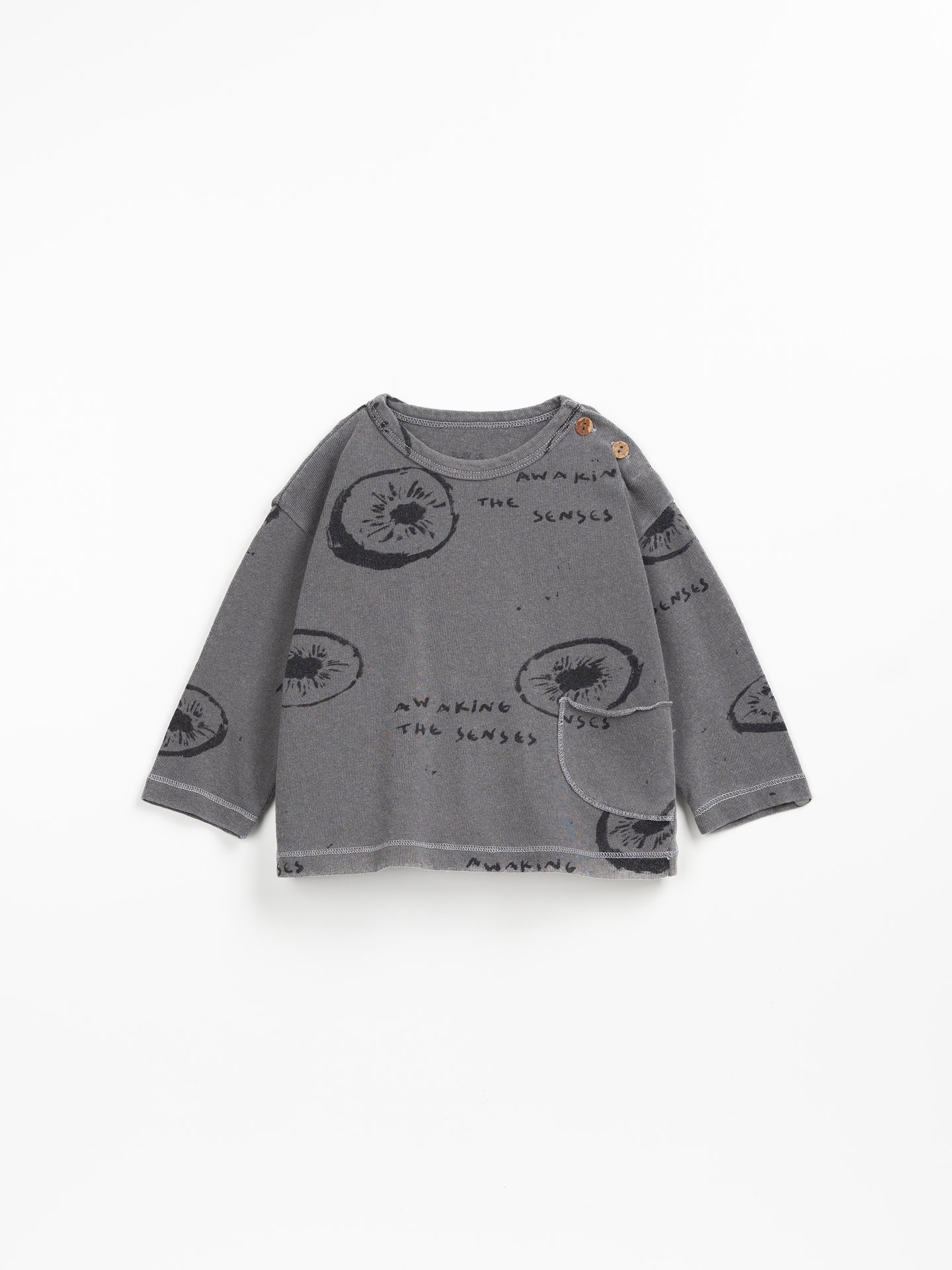 Jersey t-shirt in a mixture of recycled fibers